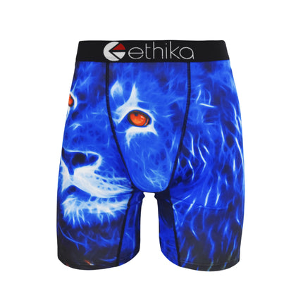 ETHIKA 1Pcs Men Underwear Boxers Breathable Mesh Crotch Man Underpants Plus Size L-3XL Mens Panties Printed Men's Boxers Briefs