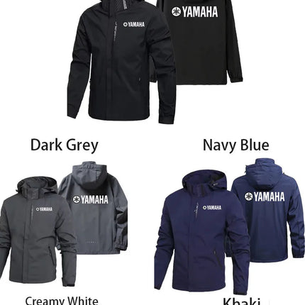 2026 Yamaha NEW Off-road Motorcycle Waterproof Jacket Men's And Women's Yamaha Logo  Outdoor Sports Hooded Zipper Jackets Coat