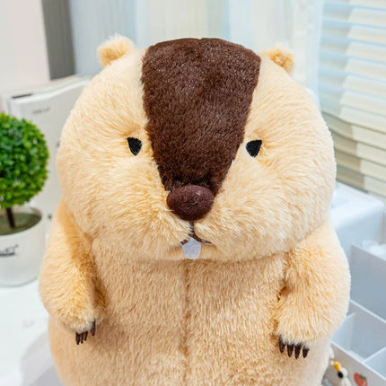 35/40CM Kawaii Cartoon Simulation Anime Groundhog Stuffed Animal Plush Toy Children's Lovely Groundhog Handmade Doll Gift