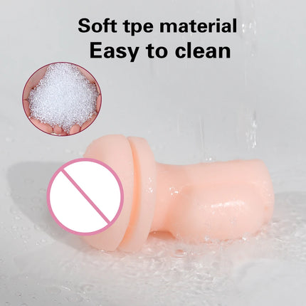 Automatic Male Masturbator Cup Vibration Blowjob Real Vagina Pocket Pussy Vibrating Bullet Penis Oral Adults Sex Toys For Man