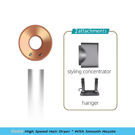 220V High-Speed Hair Dryer Super Leafless Hair Dryer Personal Hair Care Styling Negative Ion  Portable Fast-Drying Hair Dryer