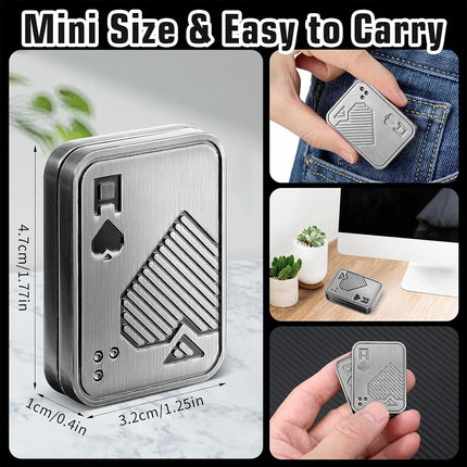 Sliding cover push card micro creative fingertip gyroscope, with diverse shapes, EDC Stress-relieving office desktop toys
