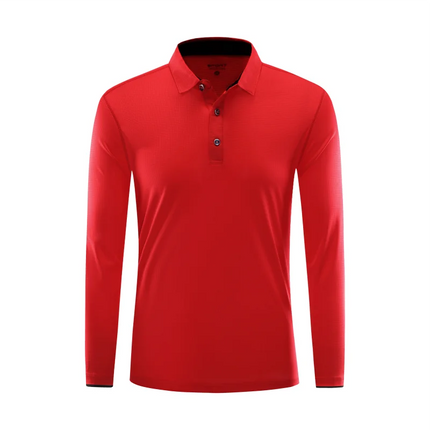 Fashion Long Sleeve Quick-drying Sports Polo Shirt Custom Logo Print Embroidery Breathable Summer Men And Women Tops S-6XL 2025