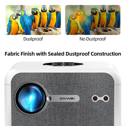 CAIWEI A6L Beam Projector 4K Full HD 1080P Home theater 3000 ANSI Auto Focus WiFi6 Smart Led Video Projectors Portable with MEMC