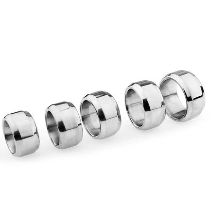 18+ Sex Toys Man 10 Size Stainless Steel Rings Metal Penis Lock Cock Ring bdsm Male penile Erection device Delay Time Penis Ring