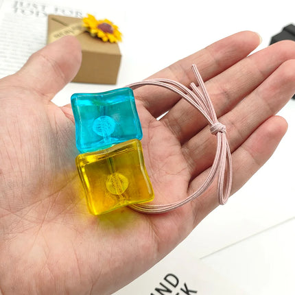 Anime Bocchi The Rock! Gotou Hitori Gotoh Square Hairpin Blue and Yellow Hair Cosplay Accessory Props Girls Women Cos Gift Party