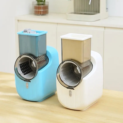 Time-Saving Kitchen Gadget for Healthy Meals，Professional Electric Mandoline Slicer, Fast Vegetable Shredder & Dicer,