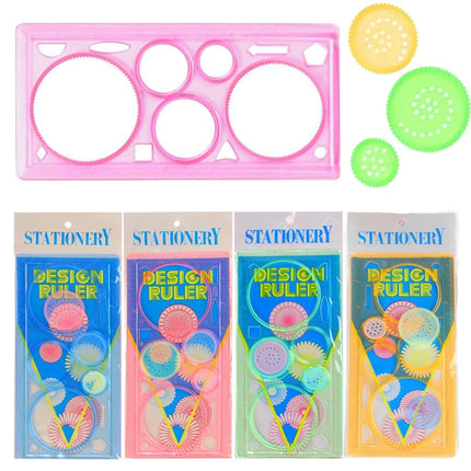 1/4/8PCS Children Painting Template Creative Gears Geometry Spirograph Drawing Stencils Set Art Crafts Kids Educational Toy TMZ