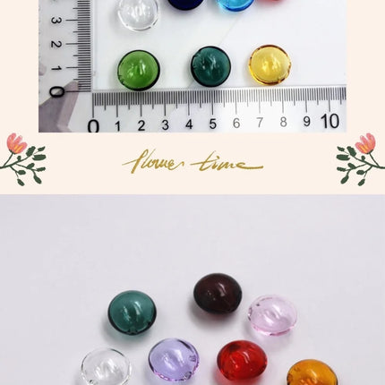 1X Flat Ball Diffuser Perfume Refillable Handmade Essential Oil Aromatherapy Bottle Pendant Jewelry Round Glass Pendant DIY
