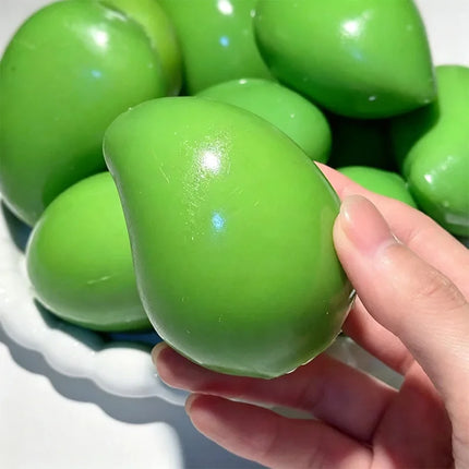 Ultra Soft Temperature Changing Mango Handmade Ball decompression Squeeze Toy Squishy Toy ASMR Decompression Relaxation Toy Gift