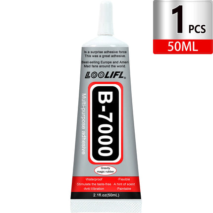 1-10Pcs Loolifl B-7000 Super Glue Safety Materials Epoxy Resin Repair Cell Phone Touch Screen Jewelry Craft Liquid Adhesive 15ml