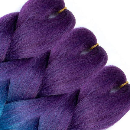 Synthetic African Braided Ombre Braiding Hair Braid Hair Extensions 3Pcs Pre Stretched High Temperature Crochet Braiding Hair