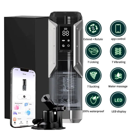 Telescopic Rotation Masturbator Cup Sucking Penis Pump Pocket Pussy Blowjob Sex Toys Stroker Piston Automatic Mastubator for Men