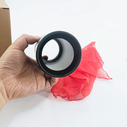 Vanishing Coke Can Magic Trick Silk and Cane Illusion Close Up Stage Magic Gimmick Prop Funny Magician Accessories