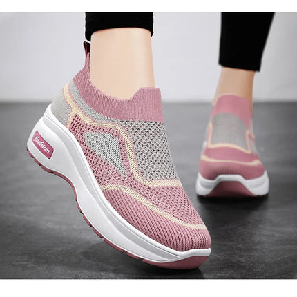 Women's Luxary Chunky Sneakers 2025 trend Fashion Mesh Breathable Shoes for women Sports Running Casual Ladies Fitness Vulcanize