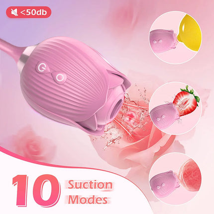 Clitoris Sucker Vibrator for Women Nipples Clit Stimulator Finger Wiggle G-Spot Vibrator Female Masturbator Sex Toy for Women