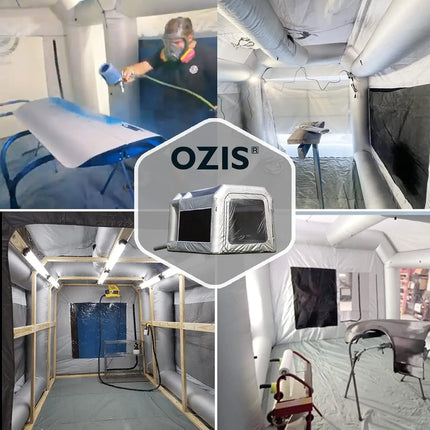 Durable Vehicle Inflatable Paint Spray Booth with Upgrade Larger Filter Portable Airbrush Car Painting Tent Workstation