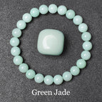 35 Green Jade / 17cm-6.7inch / 8mm beads