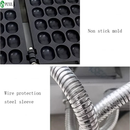 Electric or Gas Egg Waffle Mini Oval Sponge Cake Maker Non-stick Coating Pan Bubble Waffle Baking Machine Commercial Home Use