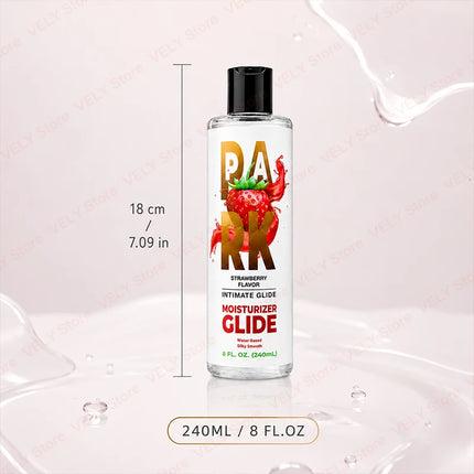 Strawberry Water-Based Lube 240ml - Smooth Non-Sticky Long-Lasting Personal Lubrication, Large Size Intimate Gel, Sex Lubricant for Couples, Lubes for Couples, Lubrication for Toys, Women, Bedroom Fun, Romantic Nights, Solo P