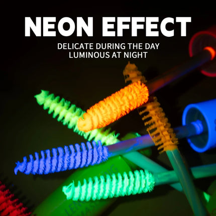 Colorful UV Mascara,Long-lasting Neon Mascara Curling Mascara Glow-in-the-Dark Eyelash Eye Makeup Club Parties Makeup Cosmetics
