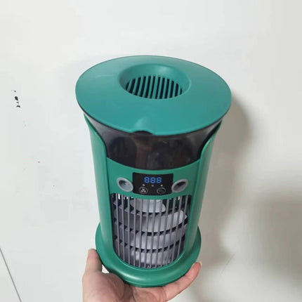 Desktop Mini Air Conditioner Portable USB Air Cooler Fan For Home Room Camping Humidifier Cooling Fans 7 Color Night Lamp