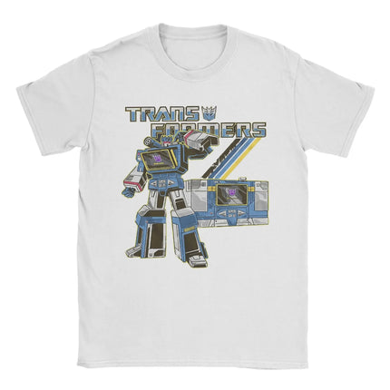 2025-26 Summer Transformers Soundwave G1 Retro Men T Shirt Decepticon Vintage Cotton Printed T-shirt O Neck Graphic Clothing