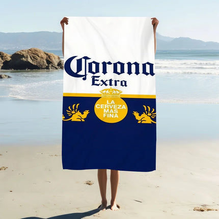 C-corona Towel Beach Quick Dry Soft Pool E-extra Beer Towels Gift for Travel Gym Shower Camping sports