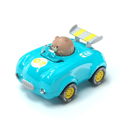 Children's inertia pull-back car lights, car boys and girls luminous sports car, baby baby 1--6 years old toy