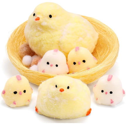 Taba Handmade Squishy Chick Toys Stress Relief Squeeze Toy Handmade Sensory StickyToys Stress and Relaxation Toys