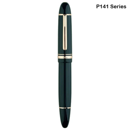 MAJOHN P140 Transparent Fountain Pen Sun Nib Metal Copper Piston Light Resin Body PK X159 9019 Stationery School Supplies