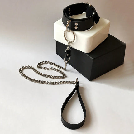 Women's Body Belly Band Neck Drawstring Collar Collar and Leash Set for Women Fetish Couple Game Role Play Props Accessories