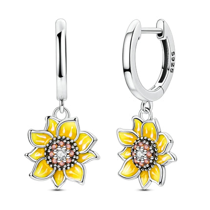2025 New 925 Sterling Silver Earrings Simple Bow Strawberry Butterfly Hoop Stud Earrings for Wedding Party Women Jewelry Girls