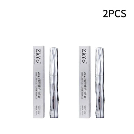 Zkyo Metal Iron Brush Mascara Primer Long-Lasting Curl, Waterproof & Sweat-Resistant Women's Thickening Lengthening Eye Makeup
