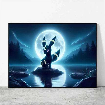 Anime Pokemon Pikachu Mewtwo Poster Canvas Painting Home Modern Living Room Painting Wall Art Decoration Painting Children Gifts
