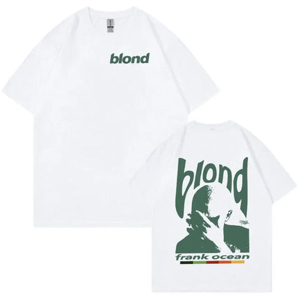 Rapper Frank Retro Graphic T-Shirt Men's Women Hip Hop Ocean Album Clothing T-Shirts Y2k Unisex Blond Fashion T-shirt