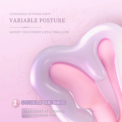 Strapless Strap-on Dildo Vibrator Anal Plug for Couples Lesbian Wireless Remote Control G Spot Double-heads Vibrator Sex Toys