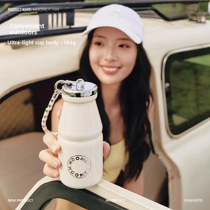 280/360ml Insulated Cup High Appearance Portable Pocket Coffee Mug For Women On-the-Go Water Bottle