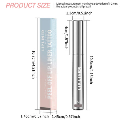 Peel Off Lip Liner Matte Lip Liner Peel Off Lipgloss Waterproof Velvet Lipline Red Brown Not Easy Fade Lipstick Cosmetic