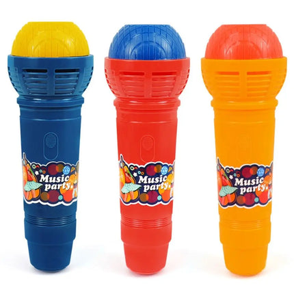 Fake Simulated Plaything Echo Microphone Simulated Microphone ABS Mic Voice Changer Toy Portable Retro Microphone Toy