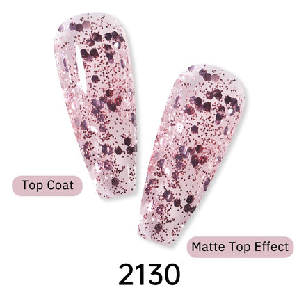 Arte Clavo Glitter Gel Nail 15ml Semi Permanent Soak Off UV Gel Varnish Nail Manicure Top Base Coat Gel Polish Art Decoration