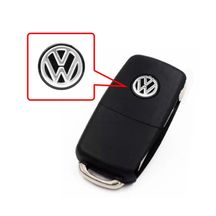 11mm 14mm Car Logo Key Epoxy Sticker Remote Key Badges Emblem Auto Accessory For Volkswagen Lamando Magotan Golf Polo MK6 Passat