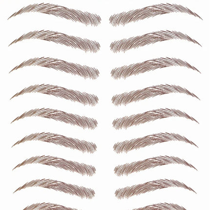 4D Hair Like Eyebrows Makeup Waterproof Eyebrow Tattoo Sticker Long Lasting Natural Fake Eyebrow Stickers Cosmetics 10 pairs 1PC