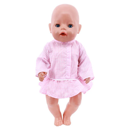 Pop Solid Color Striped Stocking For 18Inch American Doll&43Cm Reborn Baby Doll Clothes Accessories,Our Generation Girl's Toys