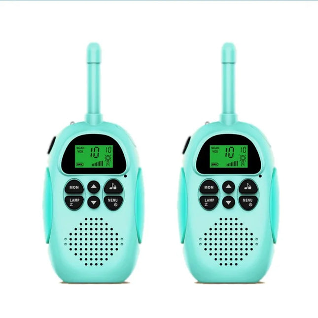 2 pcs LCD Screen Walkie Talkie Portable Kids Handheld Transceerver Long Range Toys 3 KM Range Two Way Receiver Electronic Toys