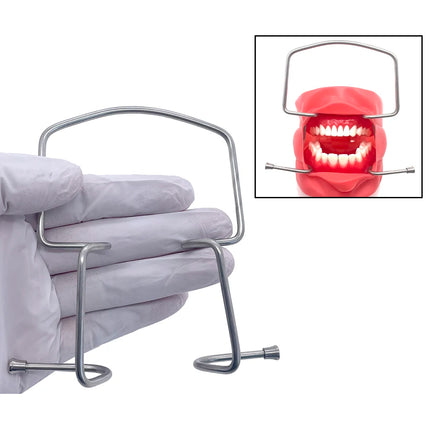 2pcs Dental Mouth Expand Lip Retractor Intraoral Cheek Stainless Steel Retractor Dentistry Material Tool