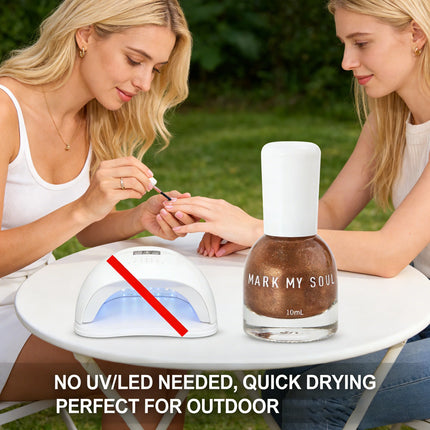 S163 Copper 10ml No-Bake Cat Eye Nail Polish. Crystal Berry color series base with berry red fragments. Quick-drying