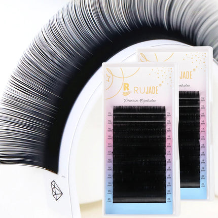 RUJADE J/B/C/CC/D/DD/L/LU/M/N/LC/LD/L+ Curl False Eyelash All Size Bottom/Lower/Long Mink Eyebrow Individual Lashes Extensions