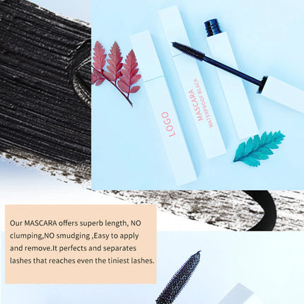 Custom Bulk 8g Mascara Private Label Silk Eyelashes Long Thick Curling Waterproof Sweatproof Smudge-free Thickening Eye Makeup
