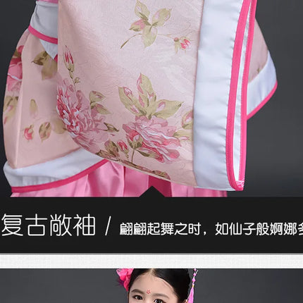 Autumn Two-piece Set Kids Hanfu Cosplay Tang Girl Suit Dance Costume Baby Outfits Ancient Girls Clothing Hanfu Children Suits